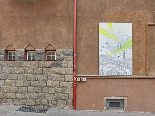 Ausstellung erfahrene Landschaft, Katja Seifert: durch mit in die landschaft