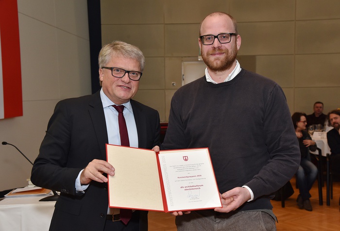 Bürgermeister Klaus Luger und Franz Koppelstätter