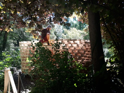 Pavillonbau im Botanischen Garten Linz