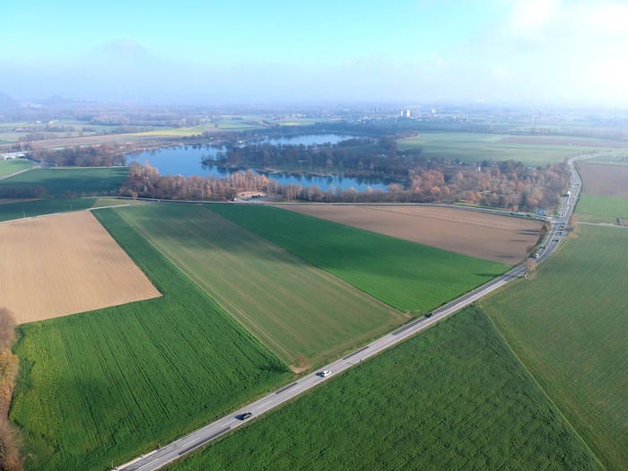 Pichlingersee von oben
